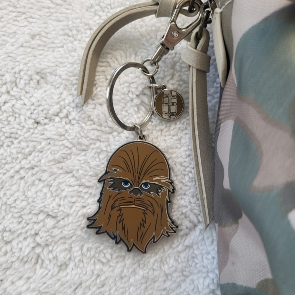 Camo Mini Backpack with Collectable StarWars Chewbaca Key Chain/Charm - Picture 3 of 12